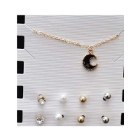 Shaz Jewels Pendant Locket with Ear Studs (0003)