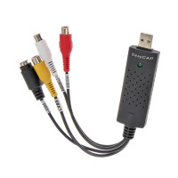 SweetShop Easy Cap Audio Video To USB Converter Black