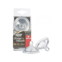 Tommee Tippee Thick Feed Y Silicone Wide Neck Teats Pack of 2 (TT 422142)