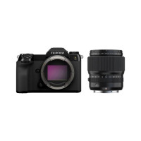 Fujifilm GFX100S Mirrorless Camera + 80mm f/1.7 R WR Lens Black