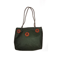 Want & Get Printed Zipper Shoulder Bag For Women Black