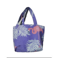 Want & Get Purple Swan Printed Cotton Tote Bag