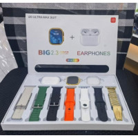 Balentoeaccess i20 Ultra Max SmartWatch 7 Free Wireless Earbuds - Golden