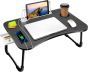 iShopping - Rg Shop Foldable Wooden Laptop Table wIth Mobile Holder