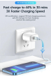 iShopping - KUULAA 30W MFI Certified PD Type-C to Lightning Fast Charging Cable Black 1M