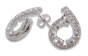 iShopping - Zed Eye Silver Pears Earrings For Women (ISE156)