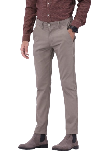 iShopping - Fashion Trendz FT Cotton Chinos Pant-Light Grey-36