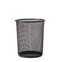 iShopping - Easy Shop Net Metal Waste Paper Basket - Black