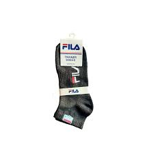 iShopping - Fila Trainer Socks Low Rise Lowcut Socks for Men Charcoal - 2 Pair Set
