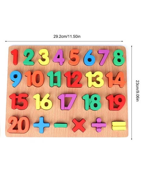 iShopping - 123 Numbers Thick Wooden 3D Board Puzzle (PX-10508)