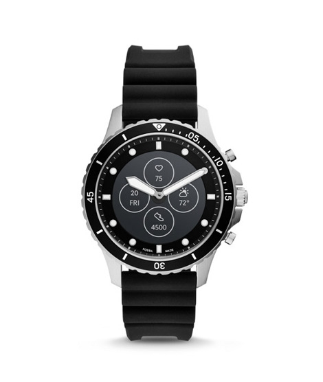 iShopping - Fossil Hybrid Smart Men's Watch Black silicone (FTW7018P)