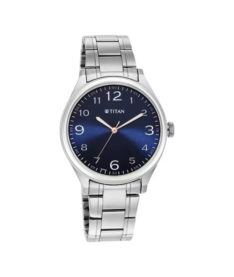iShopping - Titan Trendsetters Collection Analog Men's Watch - Silver (1802SM05)