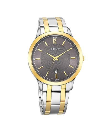 iShopping - Titan Stainless Steel Analog Men's Watch - Two Tone (1825BM01)