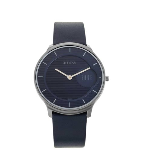 iShopping - Titan Edge Analog Men's Watch - Blue (1843QL01)