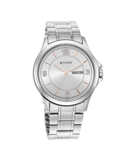 iShopping - Titan Trendsetters Collection Analog Men's Watch - Silver (1870SM01)