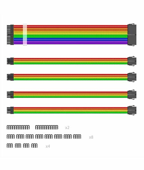 iShopping - 1st Player RB-001 Rainbow Color Extension Cable Kit