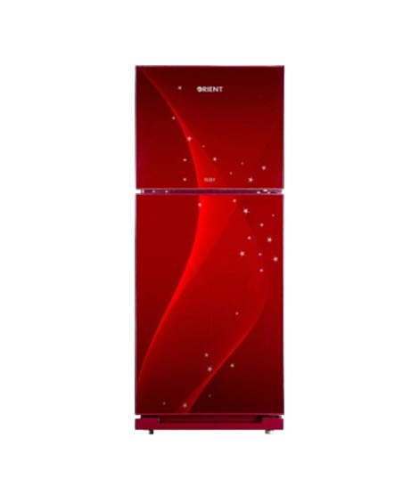 iShopping - Orient Ruby 330 Freezer-On-Top Glass Door Refrigerator 12 Cu Ft