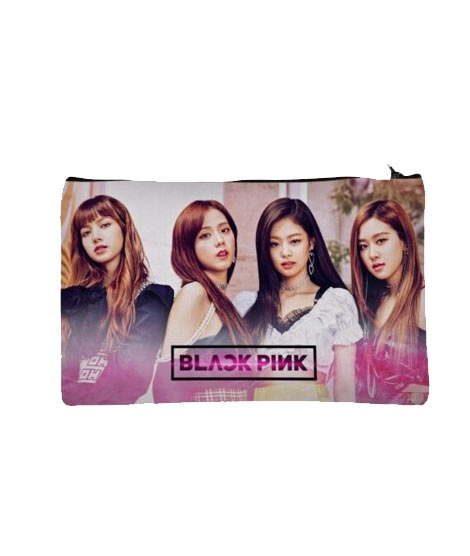 iShopping - Traverse Black Pink Digitally Printed Pencil Pouch (T399)