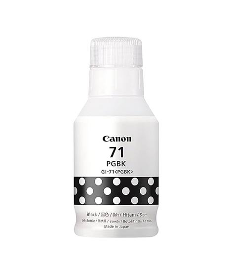 iShopping - Canon Pixma Pigment Black Ink Bottle (GI-71 PGBK)