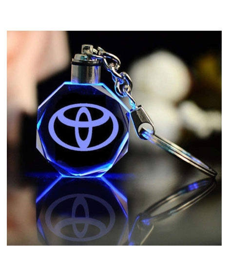 iShopping - EZ-Shopping Led Light Toyota Logo Crystal Keychain
