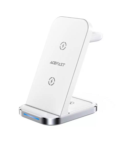 iShopping - Acefast E15 Desktop 3 in 1 Wireless Charger White (ACE-0008)