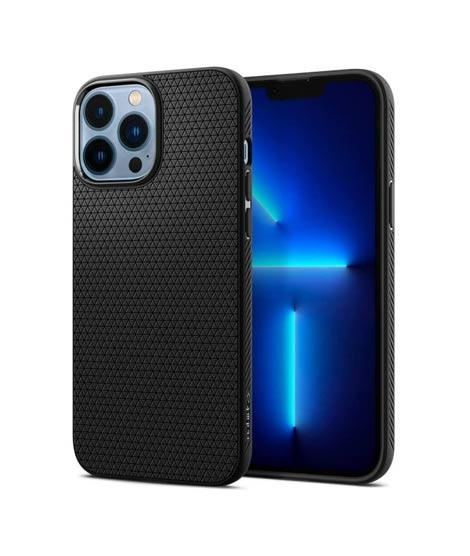 iShopping - Spigen Liquid Air Black Case For iPhone 13 Pro Max - (ACS03201)