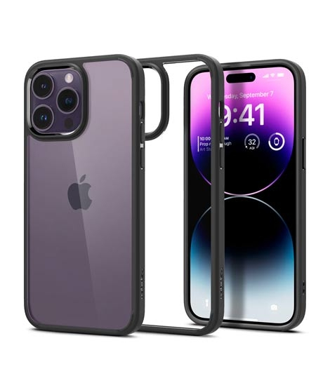 iShopping - Spigen Ultra Hybrid Case For iPhone 14 Pro Matte Black (ACS04961)