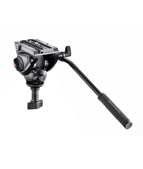 iShopping - Manfrotto 500 Fluid Video Head With 60mm Half Ball Black (MVH500A)