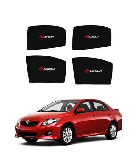 iShopping - Muzamil Store Sun Windows Shades With Logo Toyota Corolla (2010-2014)