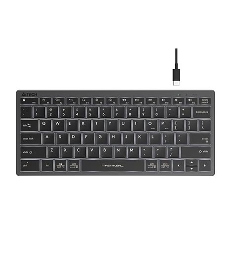 iShopping - A4Tech Bloody Ultra Slim Scissor Switch Keyboard (FX61)-Grey