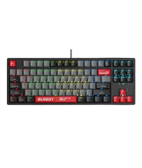 iShopping - A4Tech Bloody RGB Mechanical Keyboard Red Switch (S87)-Energy Red