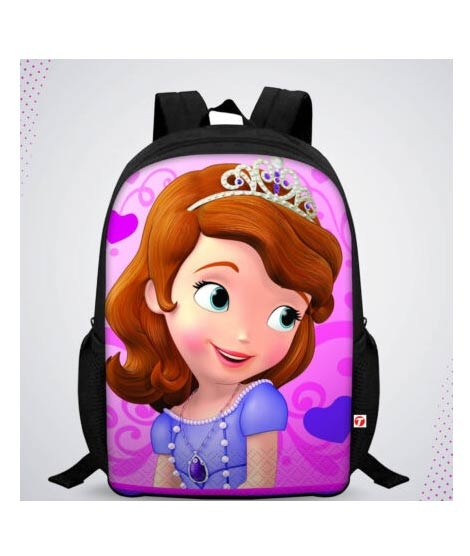 iShopping - Traverse Princess Sofia Digital Printed Kids Bag - Black (T101S)