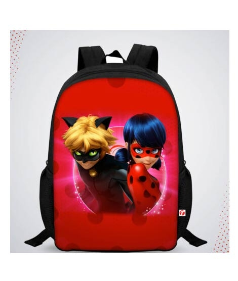 iShopping - Traverse Miraculous Ladybug Digital Printed Kids Bag - Black (T309S)