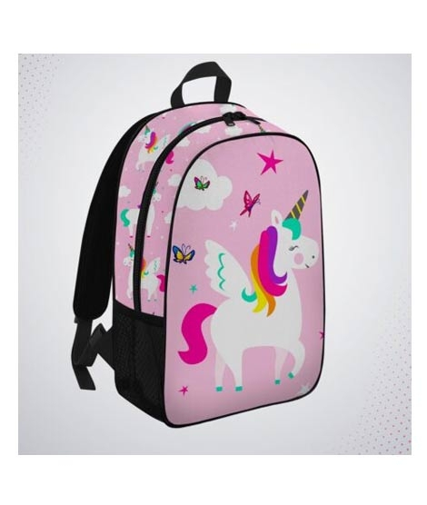 iShopping - Traverse Unicorn Allover Printed Kids School Backpack (T513KG)