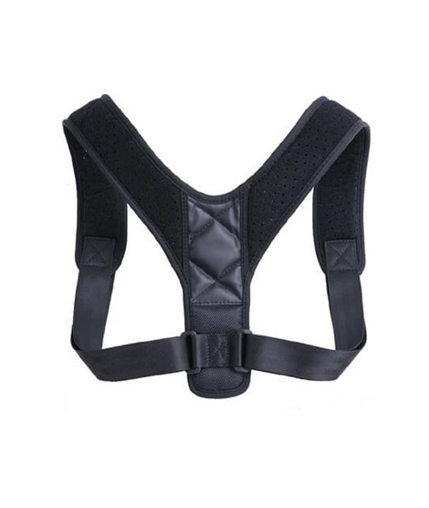 iShopping - Afreeto Posture Corrector Shoulder Belt For Unisex Black