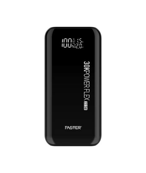 iShopping - Faster PF30K 30000mAh Power Bank - Black