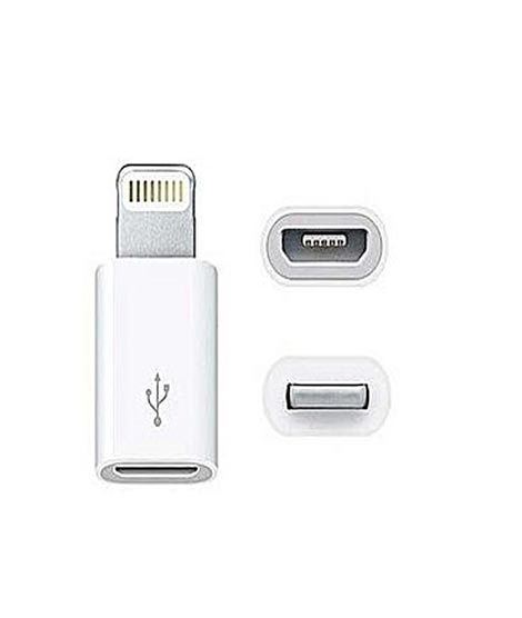 iShopping - Al-Nafeh OTG Micro USB For iPhone Adaptor White