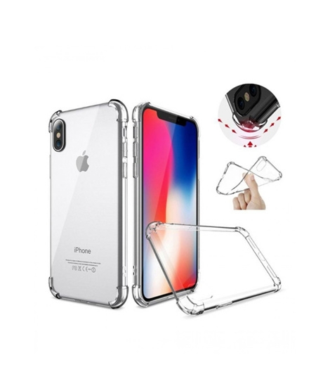 iShopping - Al Razziq TPU Transparent Silicone Bumper Back Cover For iPhone XS Max