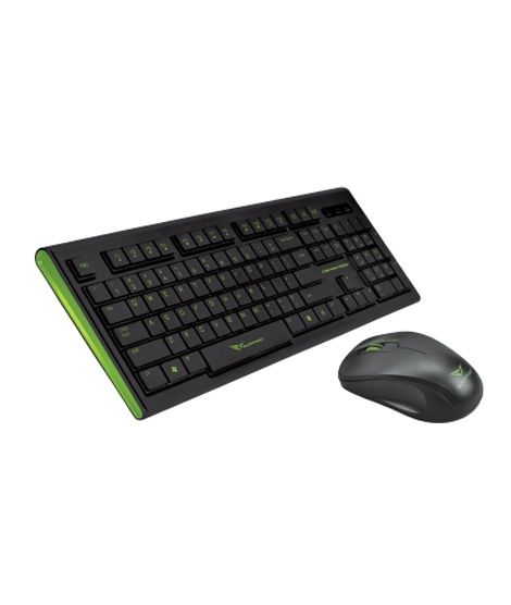 iShopping - Alcatroz Xplorer Air 2200 Wireless Keyboard and Mouse Black/Green
