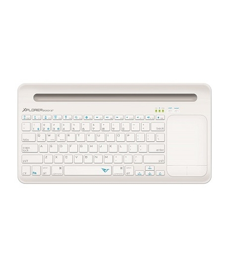 iShopping - Alcatroz Xplorer Dock 2 Bluetooth Keyboard White/Light Grey