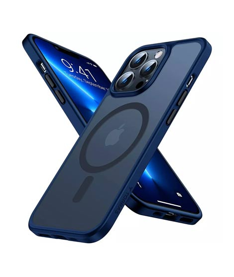 iShopping - Torras Guardian Translucent Matte Case For iPhone 13 Pro Max Navy Blue (AMT-6278)