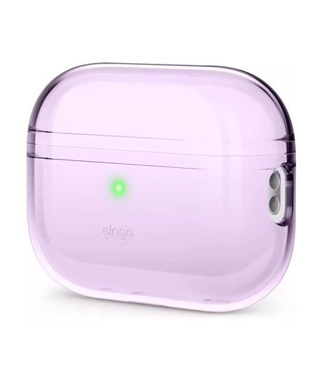iShopping - Elago Clear Shockproof Case For Airpods Pro 2022 - Lavender (AMT-6334)