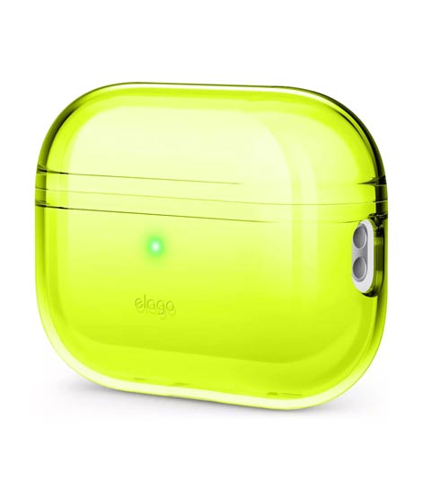 iShopping - Elago Clear Shockproof Case For Airpods Pro 2022 - Neon Yellow (AMT-6336)