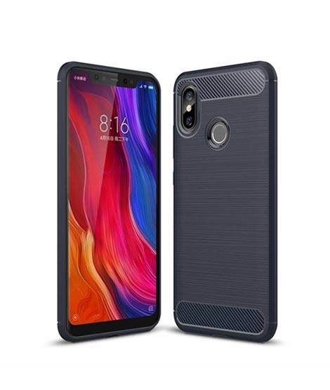iShopping - iPaky Concise Series TPU Case For Xiaomi Mi 8 Blue (AMT-6473)