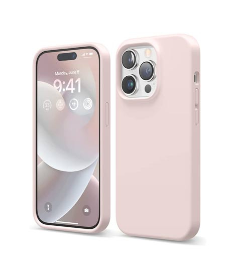 iShopping - Torras Liquid Silicone Shockproof Case For iPhone 14 Pro Lovely Pink (AMT-6719)