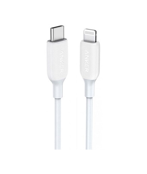 iShopping - Anker PowerLine III USB-C to Lightning Cable 3ft - White (A8832H21)