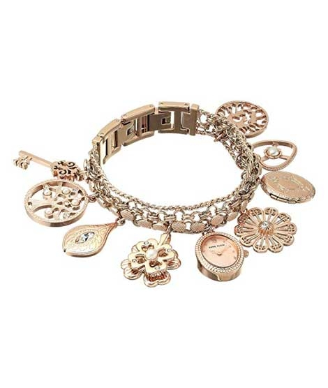 iShopping - Anne Klein Quartz Metal and Alloy Dress Women's Watch Pink (10/8096RMCH)