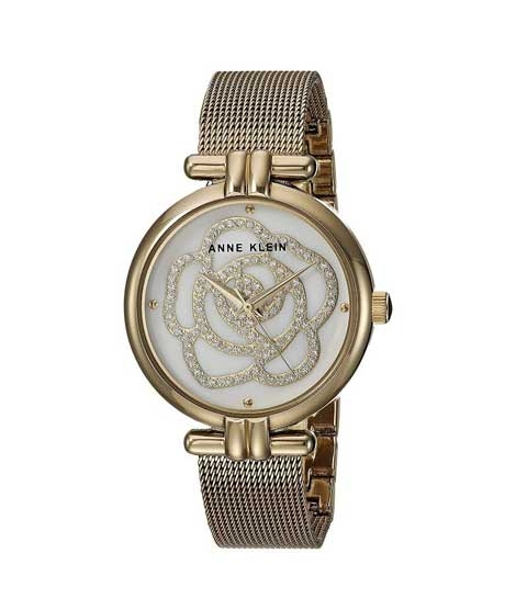 iShopping - Anne Klein Swarovski Crystal Bracelet Women's Watch Gold (AK/3102MPGB)