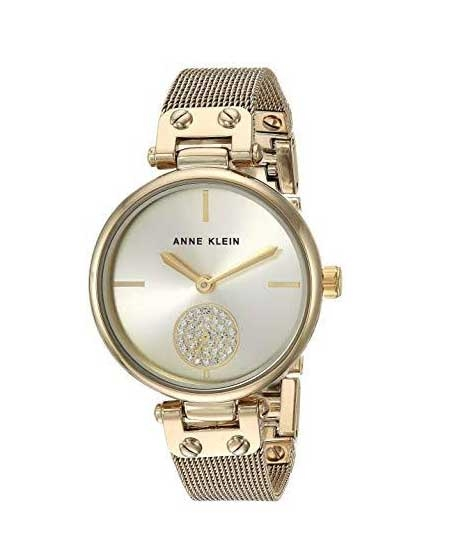 iShopping - Anne Klein Swarovski Crystal Bracelet Women's Watch Gold (AK/3000CHGB)