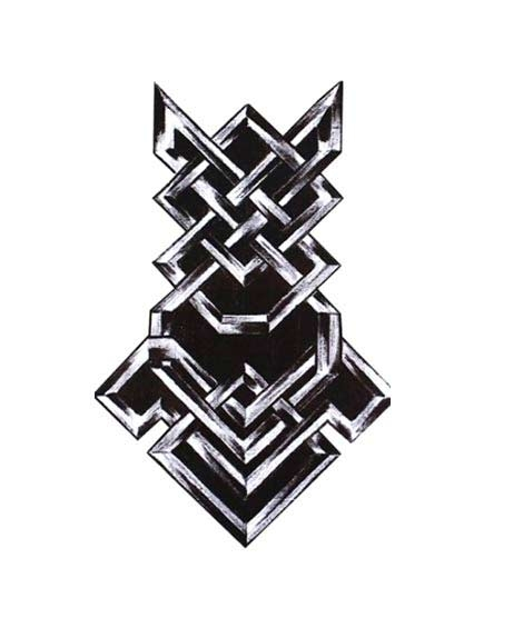 iShopping - M.Mart Black Celtic Totem Temporary Tattoo Sticker